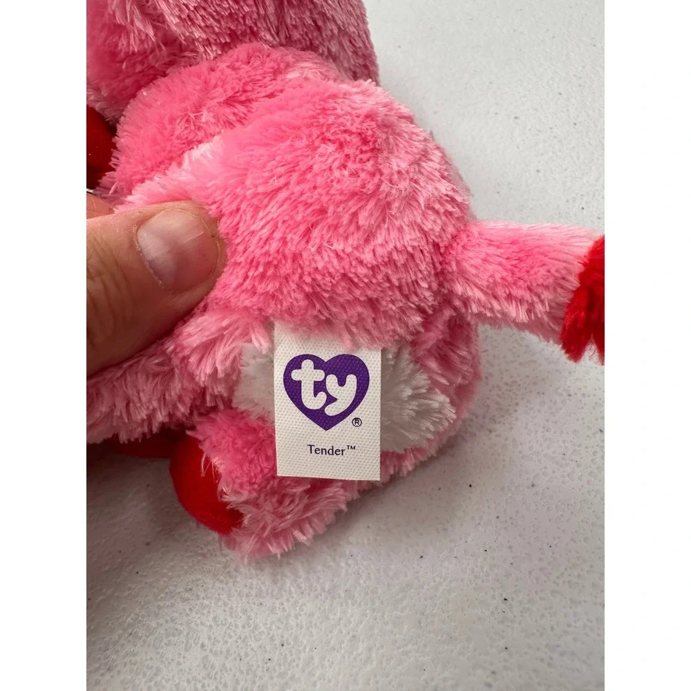 Ty Beanie Boos Butter Cow Tender Elephant Plush Stuffed Animal Toy Lot 6in Pink